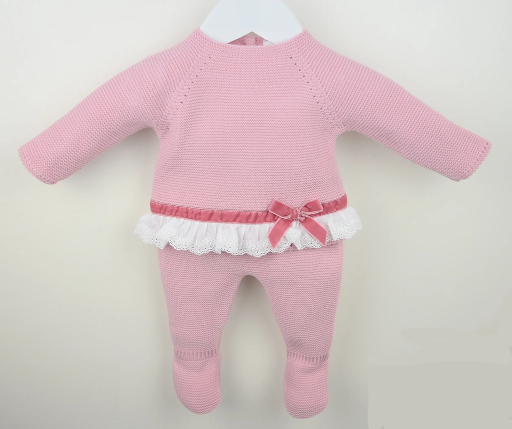 Welcome to the World Pink Bow Suit - 3 Piece