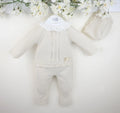Welcome to the World Beige Frill Suit - 3 Piece