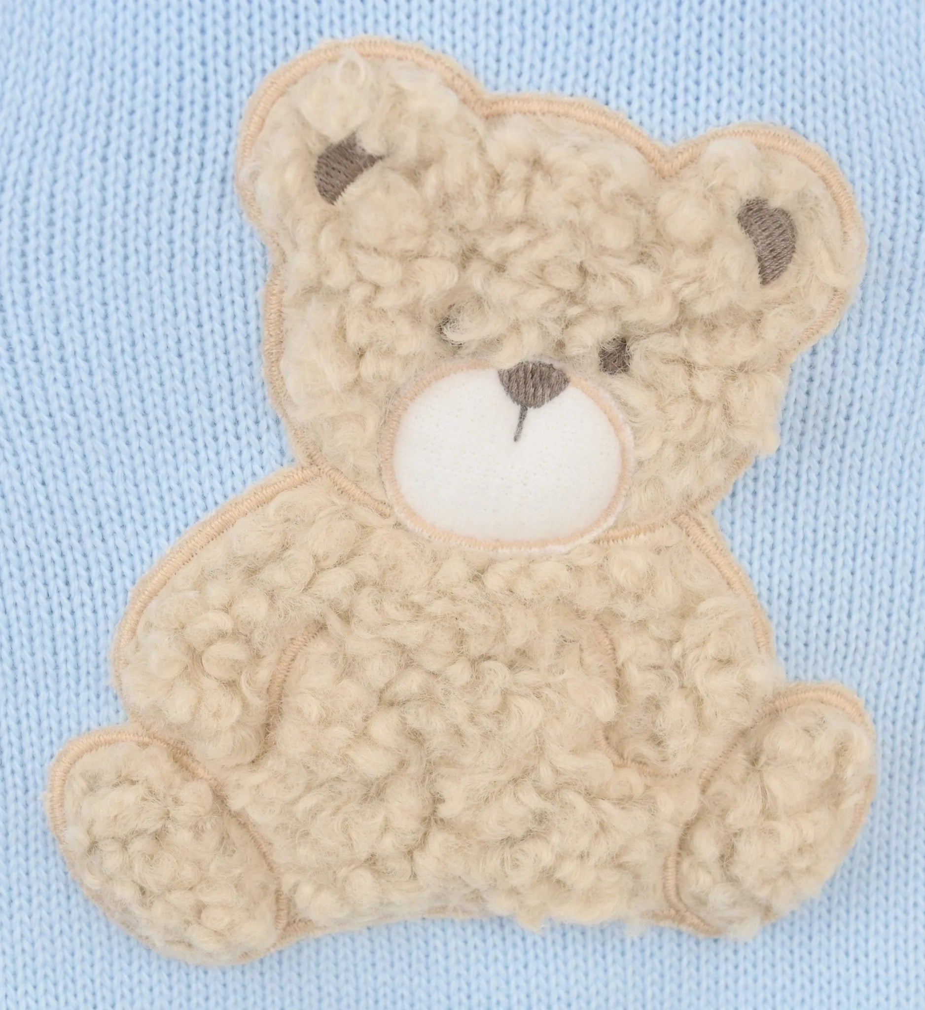 Teddy Bear Romper Set Baby Blue