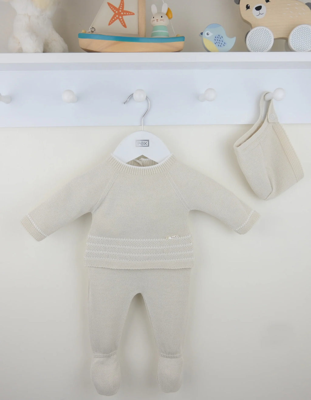 Welcome to the World Unisex Beige Set - 3 Piece