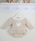 Sienna Beige Ruffle Short Set