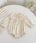 Tilly Long Sleeve Romper Beige