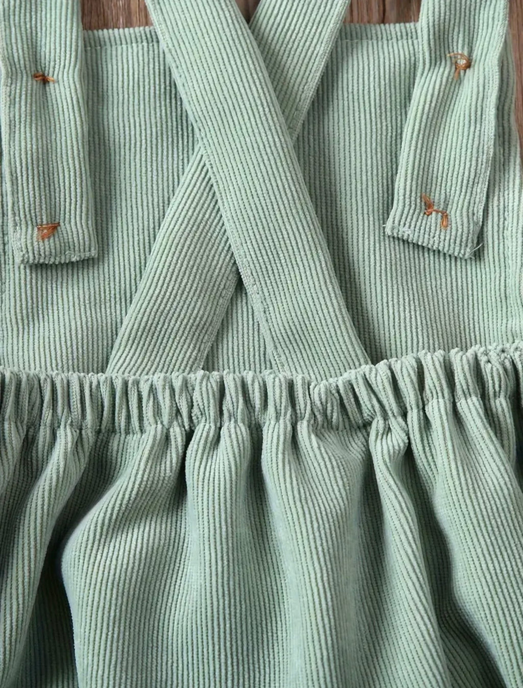 Marley Ribbed Romper Green
