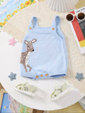 Spring Deer Romper Baby Blue