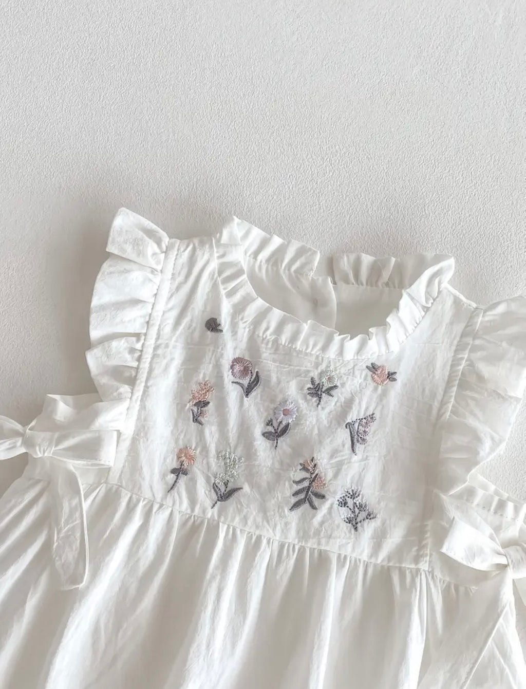 Florence Frill Romper White