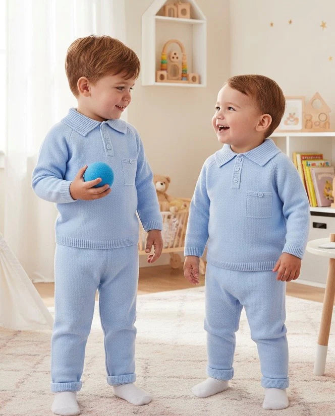Louis Trouser Set Baby Blue